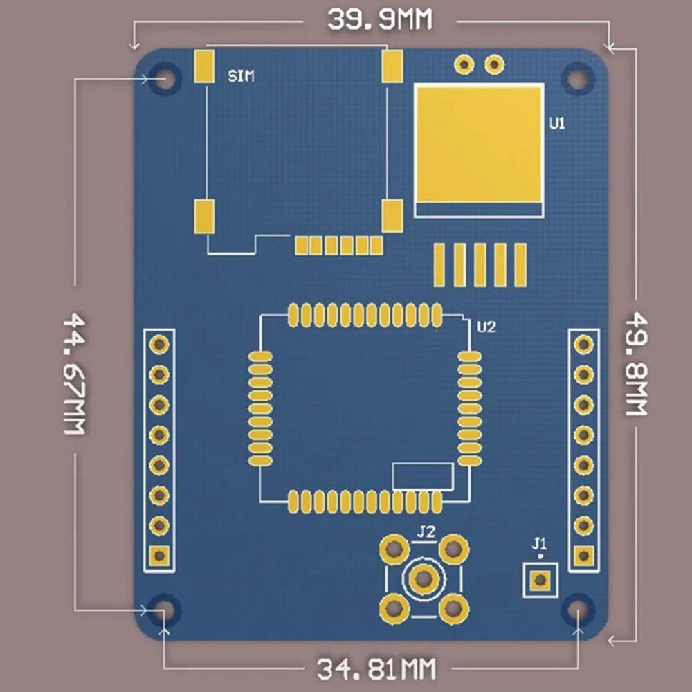 SIM800C макетная плата четырехдиапазонная GSM GPRS модуль Bluetooth с антенной Inm SIM800C макетная плата