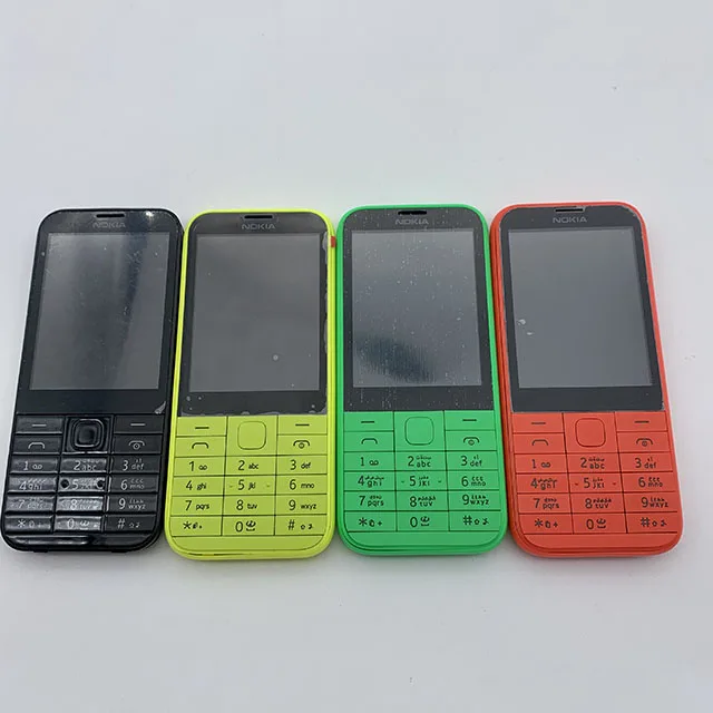 second hand iphone Nokia 225 Refurbished Original Mobile phones Unlocked Single Core 2.8 Inches 2MP Camera 2G GSM FM  Mp3 Player Cellphone iphone 12 refurbished