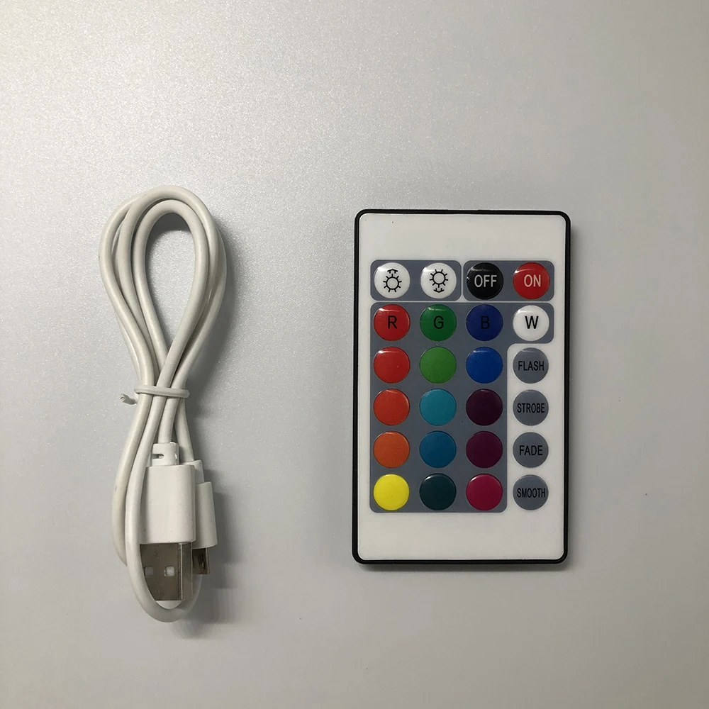 7 цветов USB кабель с пультом дистанционного управления Сенсорная база для 3D светодиодный ночной Светильник сменный белый красочный светильник для свадебного декора