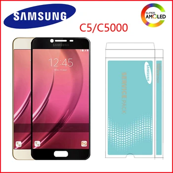 

Original 5.2'' AMOLED LCD Display for SAMSUNG Galaxy C5 LCD Display C5000 LCD Touch Screen Digitizer Replacement Parts