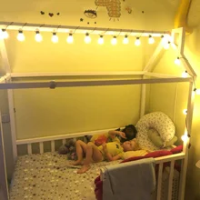 Светодиодный садовый светильник для патио, светодиодный светильник с шаровым шаром, домашний, вечерние, Свадебный декор, 10/20 лампочек, Рождественская гирлянда, сказочный светильник s