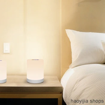 

New rechargeable bedside lamp moon portable touch sensor night light children's bedroom LED night light RGB color night light