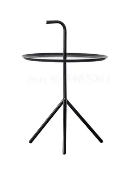 

Nordic Simple Side Table Metal Iron Art Mini Mobile Sofa Corner Table Creative Modern Bedside Small Coffee Table Ins Wind