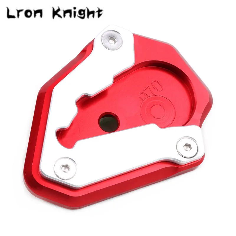 

For Ducati 848 1098 1198 Motorcycle CNC Aluminum Kickstand Foot Side Extension Pad Support Plate Enlarge Stand