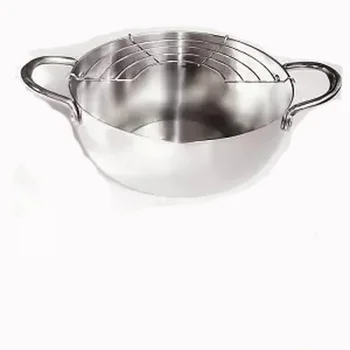

Deep-fried Pan Thicken Japanese Tempura Fryer Small Frying Pan Caliber 20cm Deep 8cm Soup Pot Hot Pot Boiling Pot Milk Pot