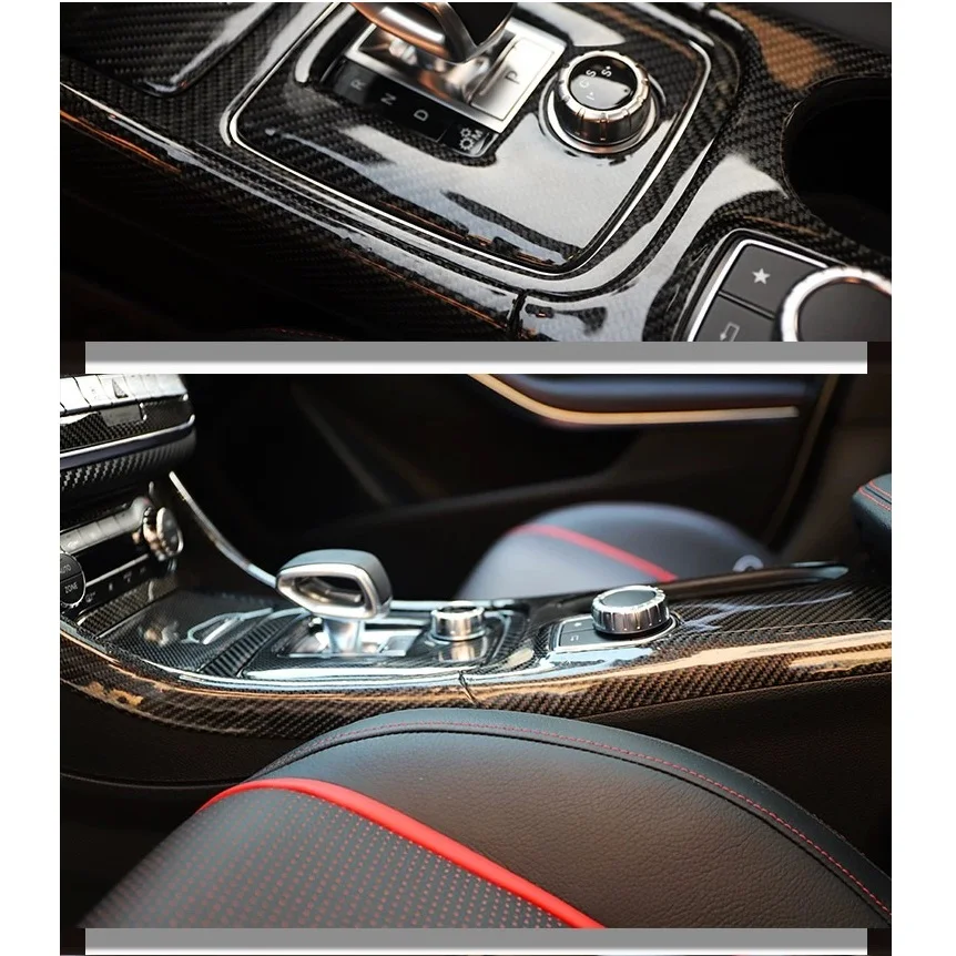Real Dry Carbon Fiber Car Interior Trims Kit Fit For Mercedes Benz 2014-2016 CLA45 W117 A45 W176 GLA W156 8 pcs set | Автомобили и