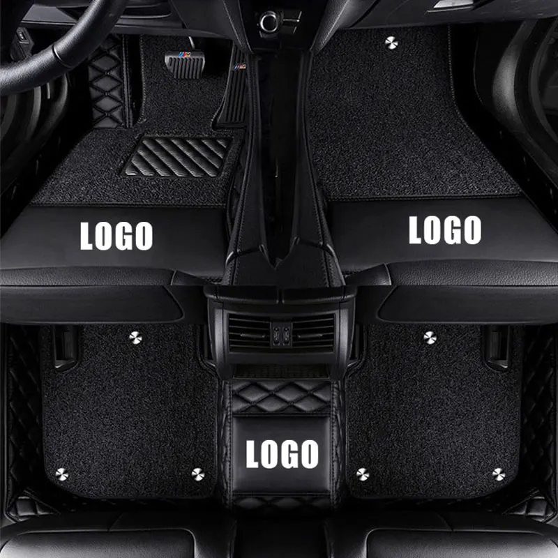 Кожаные автомобильные коврики на заказ для Audi A3 Convertible/E-tron/Limousine/Quattro/sportback auto carpet