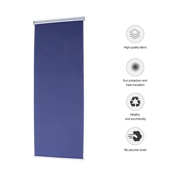 

Roller Blind Double Side Shade Spring Fast Release Roller Blind Clamp Supports Window Blind Curtain for Windows Home Office (Blu