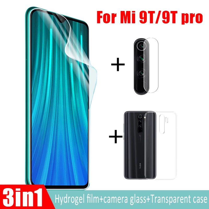 Гидрогелевая пленка для объектива камеры Xiaomi Mi 9T 9Tpro Note 8T прозрачный чехол защита