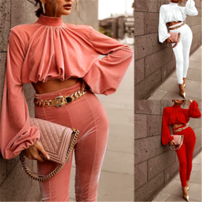 

The new top-selling women's turtleneck top for 2020 is a stylish high-waisted pantsuit with small legs