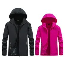 8616 весна и осень стиль для мужчин и женщин Одежда для пар спандекс для молодых и средних лет Открытый С Капюшоном Повседневный плащ Th