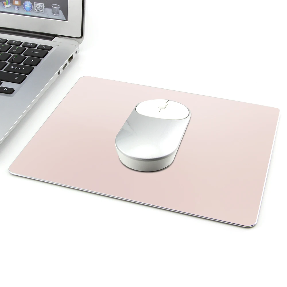 Компьютерная коврик для мыши с металлическим алюминиевым сплавом Жесткий мини