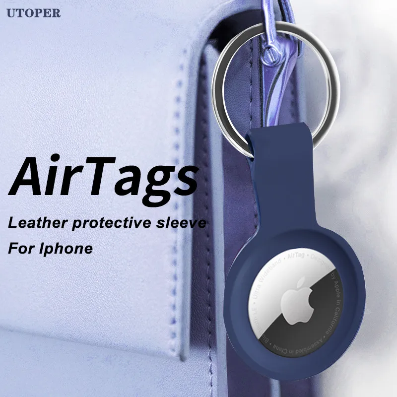 Чехол для Apple Airtag из жидкого силикона защитный чехол Locator Tracker защита от потери