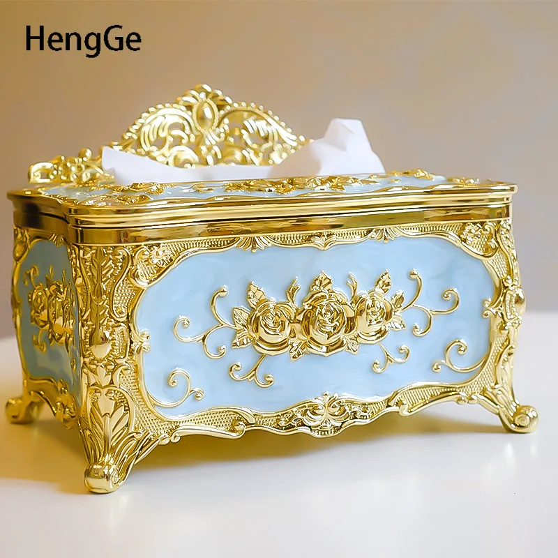 European Creativity Tissue Box Cover Living Room Desktop Retro Napkin Holder Ornament Bedroom Plastic Paper Towel Decor | Дом и сад