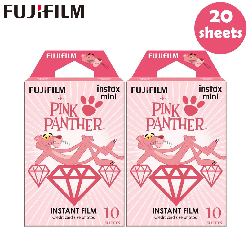 10-100 листов Fujifilm Instax Mini пленка Instax Mini 8 9 Розовая пантера пленка для Fuji Mini 7s 25 26 70 90 мгновенная камера SP-1 SP-2 - Цвет: 20 sheets