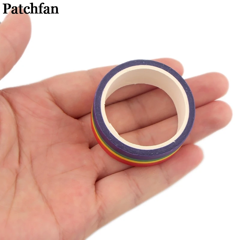 20 шт./лот Patchfan гомосексуальность Радуга 90s DIY Скрапбукинг дети Васи бумага маскирующая Лента Печатный узор стикер Пастер A2342