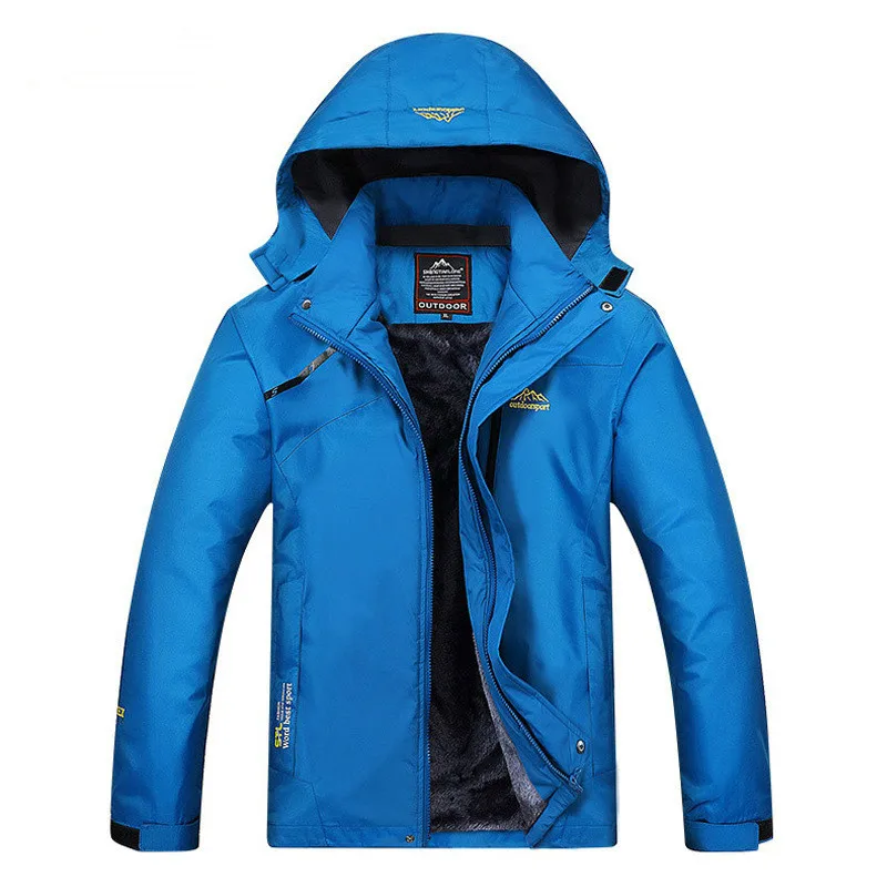 

Men Women Lovers Winter Outdoor Sports Hiking Waterproof Fleece Cycling Windproof Jackets Female Male Plus Size Warm Coat