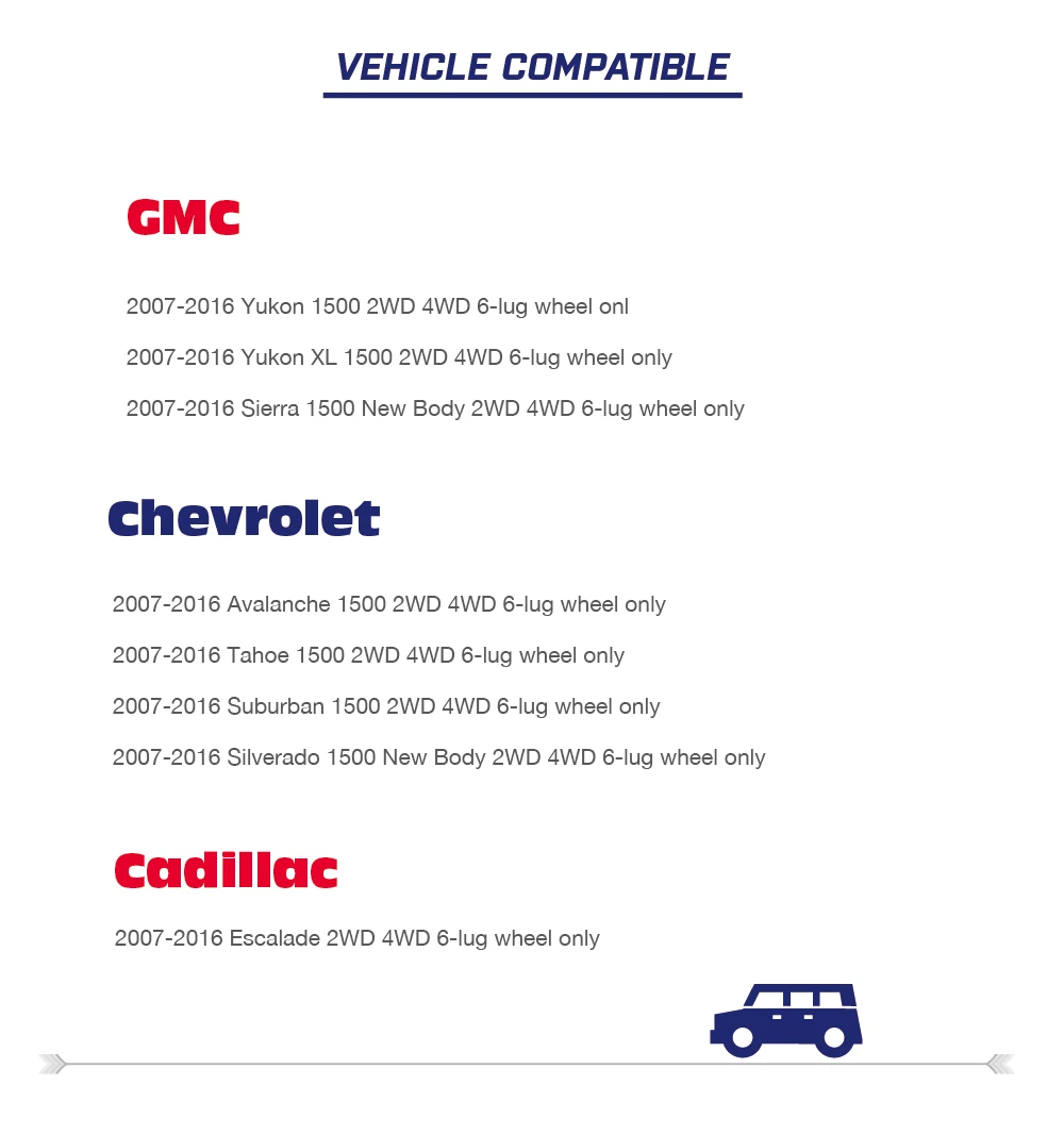 Ксп верхний Управление Arm Выравнивания Лифт комплект для 07-14 GMC Chevy 1500 2WD 4WD 6-наконечник