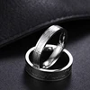 ECG couple ring ECG men's ring simple ladies ring jewelry stainless steel ring Valentine's Day commemorative gift ► Photo 3/6