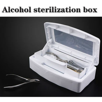 

Alcohol Nail Sterilizer Tray Disinfection Box For Manicure Sterilizer Clean Nail Metal Tools Alcohol Disinfection Nails Box