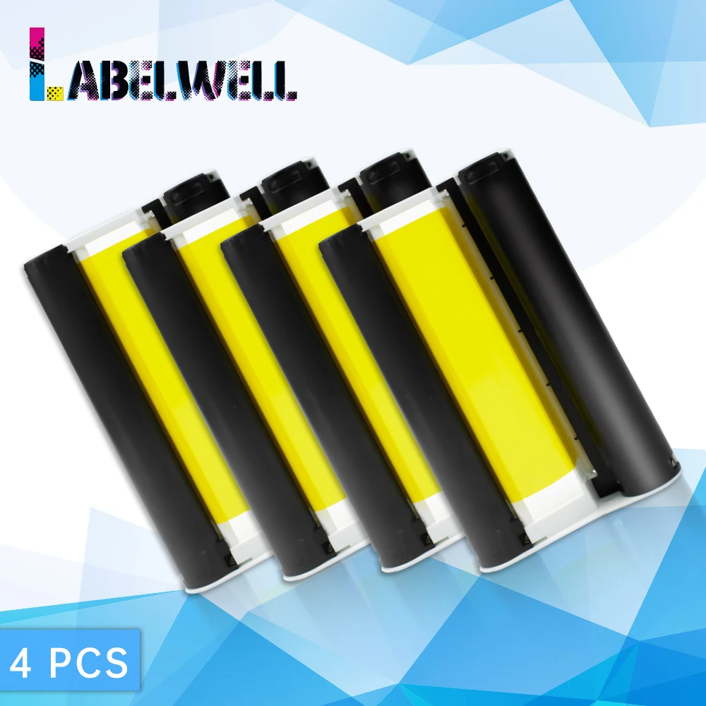 Labelwell KP 108IN 36IN 4 цветные чернильные кассеты совместимый для Canon Selphy CP910 CP900 CP1200 CP1300