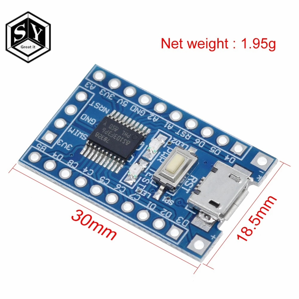 1 шт. системная плата STM8S103F3P6 STM8S STM8|board inverter|board copperboard configuration |