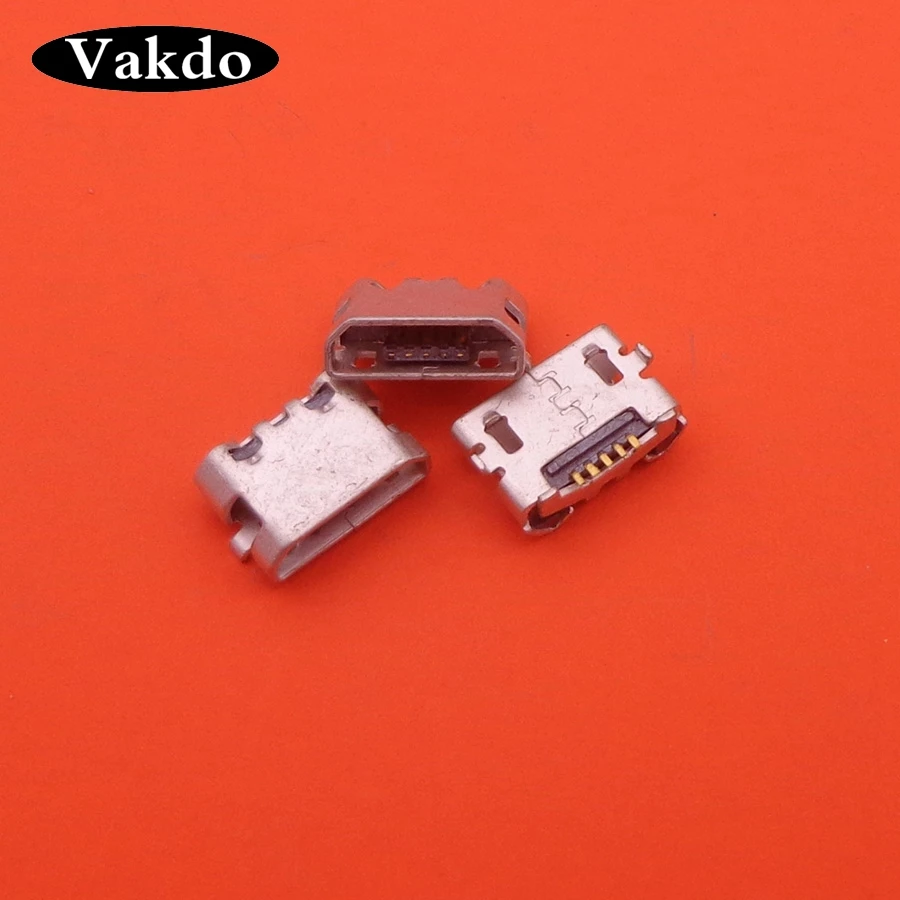 

50pcs Micro 5P USB Jack USB charging port connector For OPPO R815T R809T R819T R829T R833T N1 N1T Tail Plug