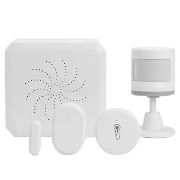 

Temperature Humidity Sensor Portable Tuya Zigbee HUB Smart Home Security Alarm Kit Temperature Humidity Door Sensor Hot Sale