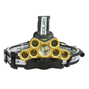 

Fashion 7 LED 6000 LM Rechargeable Headlamp Adjustable Focus Head Lantern XPE