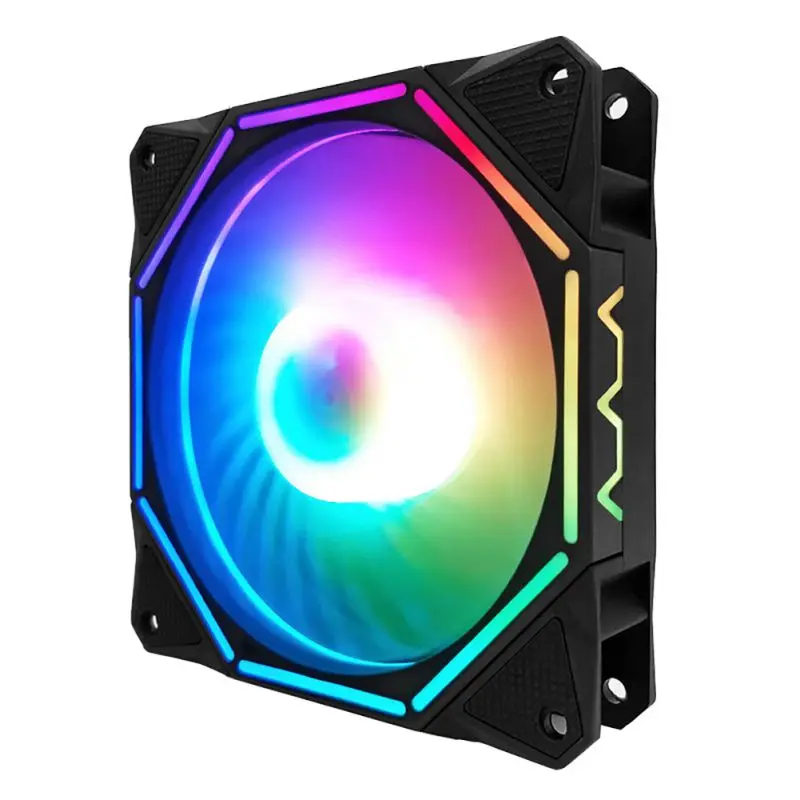 RGB компьютерный корпус вентилятора внутри и снаружи освещения компьютера хост охлаждения немой с контроллером волшебный цвет вентилятора