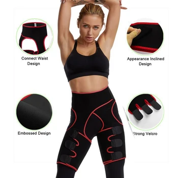 

Womens Shaper Unisex Waist Cincher Trimmer Tummy Thigh Waist Trainer Band Slimming Belt Body Shapers Latex Waist Trainer 3 in 1