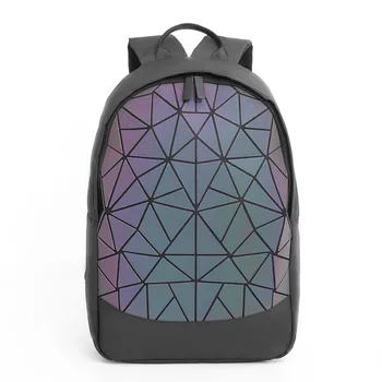 

Teenage Girls holographic Laser Backpack Luminous large Women Backpack Female plaid Sequin Backpack Design School Backpack