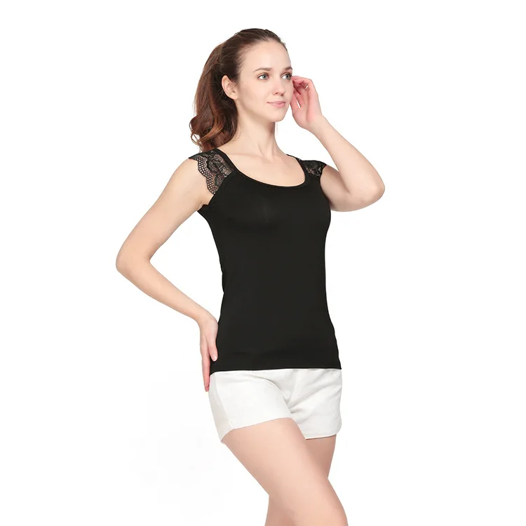 Летнее женское нижнее белье в европейском и американском AliExpress, модный Приталенный жилет из модала с кружевными лямками