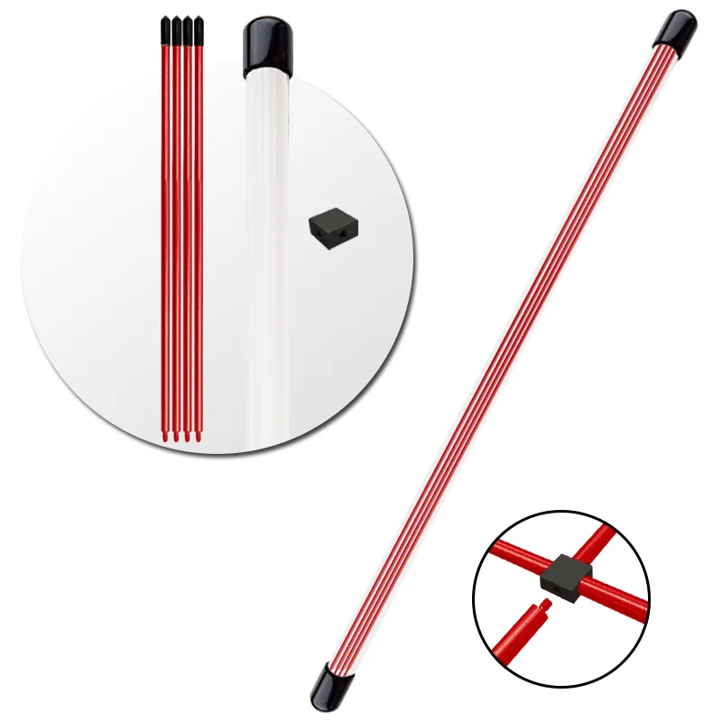New Deluxe Aluminum Golf Alignment Sticks Swing Training Aids Cross