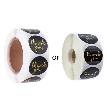 

500pcs/Roll Round Thank You Stickers Seal Labels Wedding Party Scrapbooking Package