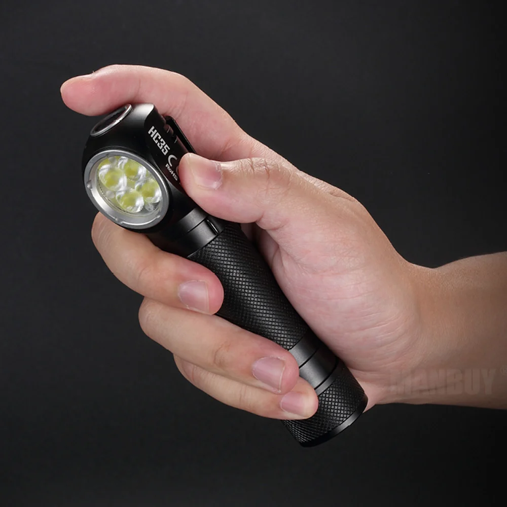 Скидка NITECORE HC35 CREE 4LED 2700 люмен Перезаряжаемые фара головного света + 4000 мА/ч 21700