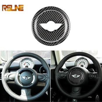 

2pcs Steering Wheel Sticker Cover Trim for Mini Coopers Clubman R55 R56 Countryman R60 Paceman R61 Car Interior Hair Accessories