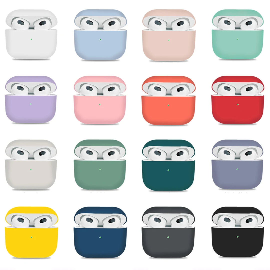 Мягкий силиконовый чехол для Apple Airpods 3 беспроводных Bluetooth наушников airpods 4