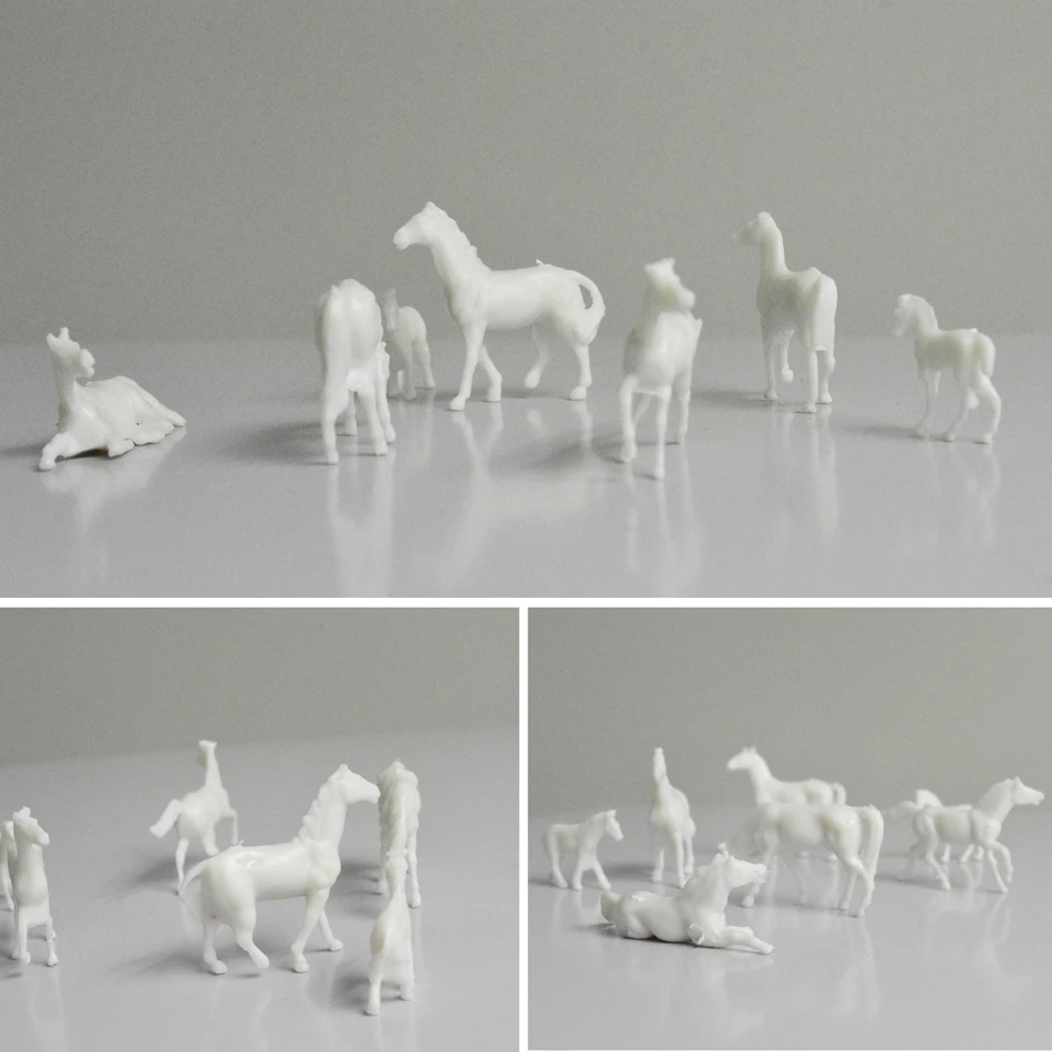 Игрушка Diorama Овцы Oxen N масштабная модель окрашенные животные Миниатюрная модель коровы лошади ферма поезд строительство пейзаж макет декорации