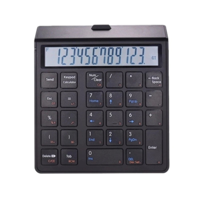  HOT-Wireless Bt 28 Keys Rechargeable Smart Numeric Keypad Keyboard & Calculator Function Data Entry