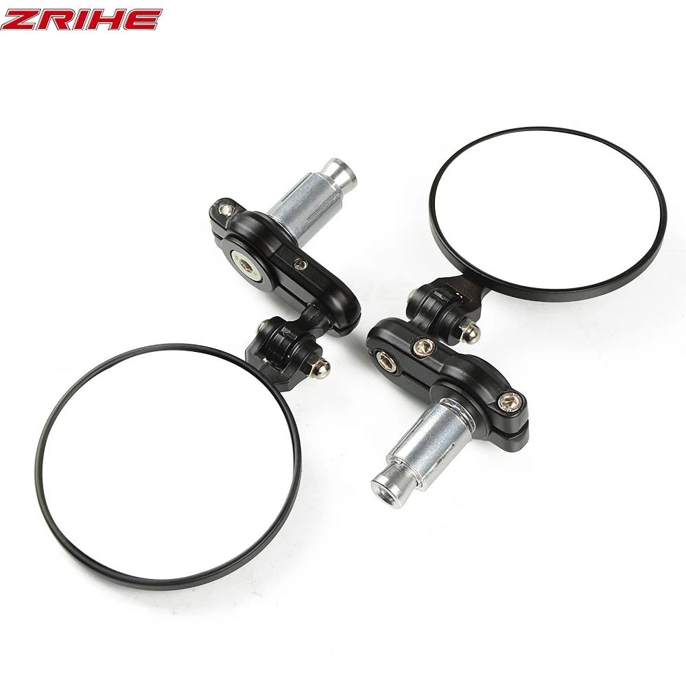 

2Pcs Universal Motorcycle Mirror Aluminum 22mm Handle Bar End Rearview Side Mirrors Motor Accessories For Benelli BJ500 TNT150