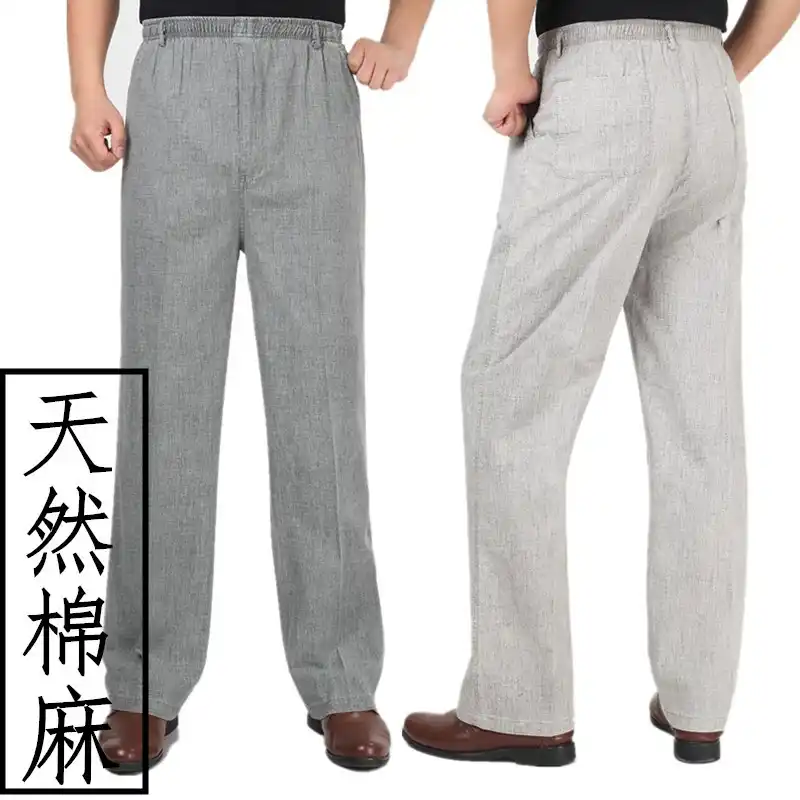 thin linen trousers