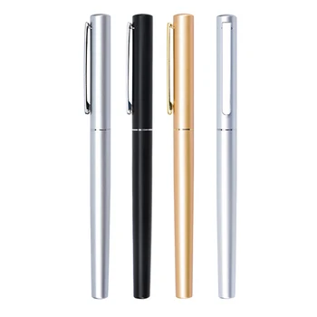 

4pcs Classical Metal Gel Pen Advertising Pen Signature Pen for Writing Business(Assorted Color)