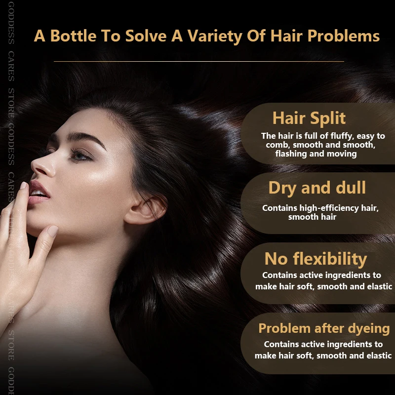 Keratin Hair Oil Argan Serum Care Mask Treatment Repair Dry Curly Hairs Growth Straightener 70ML Straightening Natural Vitamin D