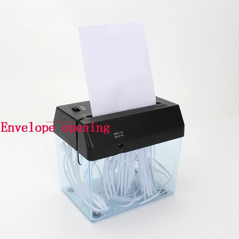 Cortador de Papel Máquina de Corte Ferramenta com Abridor de Carta Mini Portátil Elétrico Shredder Tira Corte a6 Dobrado a4 Wastebasket Usb 5 Computador e Escritório