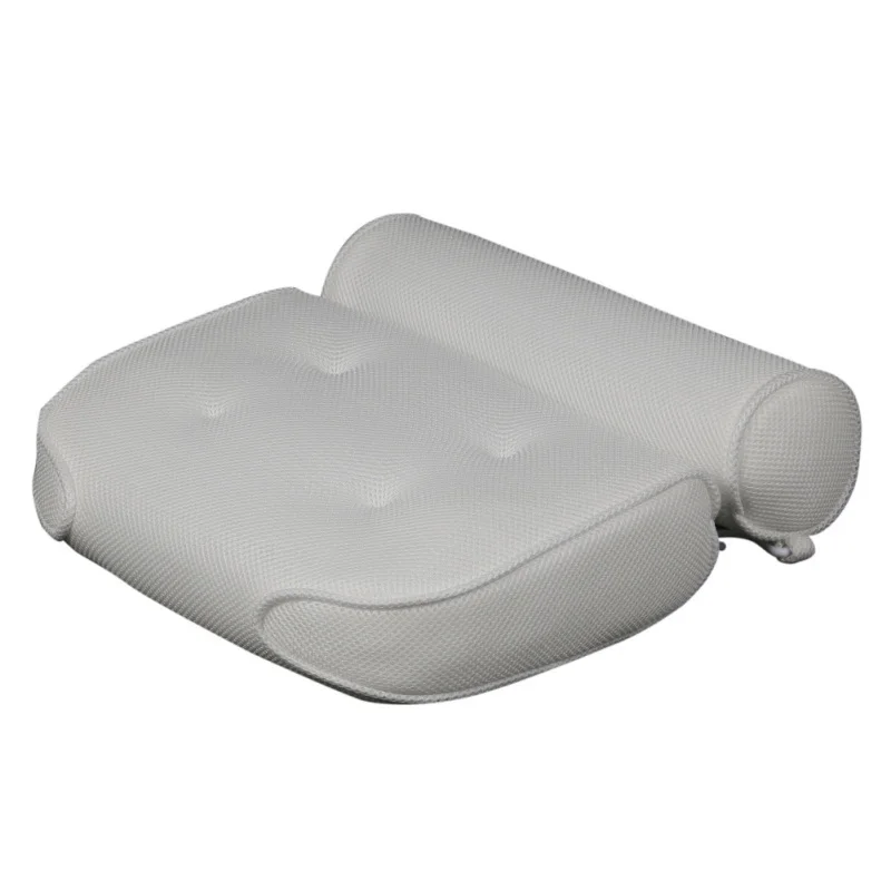 Нескользящая Мягкая Ванна Подушка для головы с присосками для шеи спины ванной 3D сетка спа подушка - Цвет: A