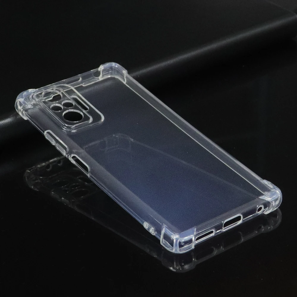 Ударопрочный Прозрачный Силиконовый ТПУ мягкий чехол-накладка для Xiaomi Redmi Note 10 Pro