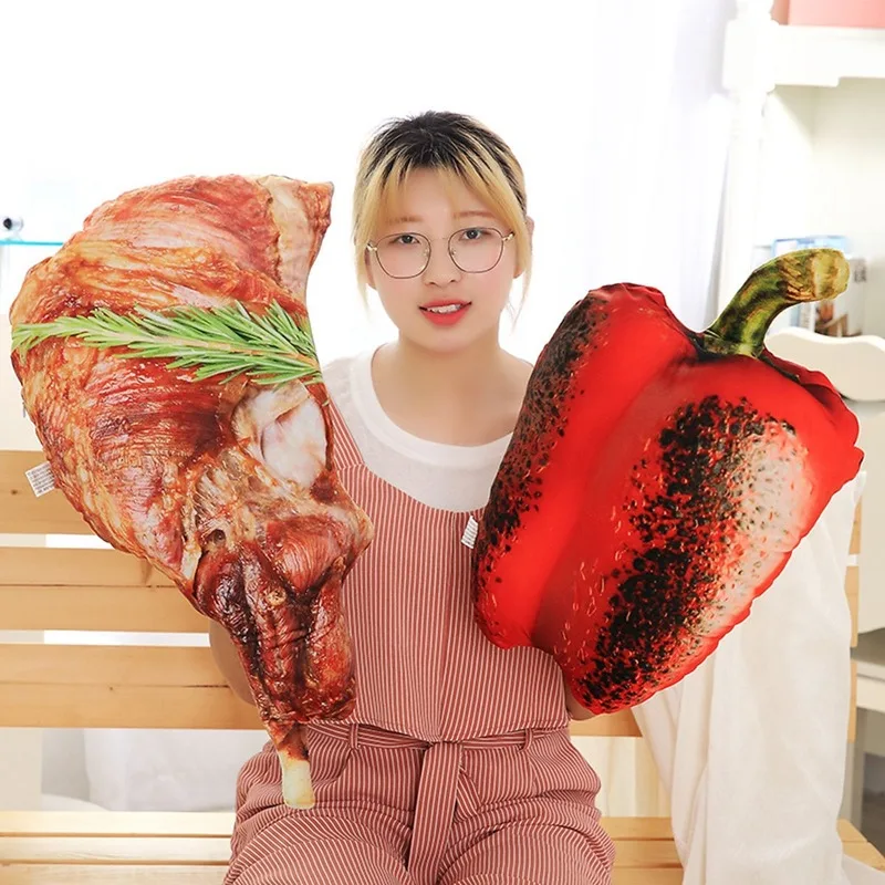 Подушка для барбекю подушка сидения морская еда плюшевая игрушка кукуруза карп