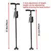 Double Handle Collapsible Telescopic Cane Folding Crutch LED Lightweight Safety Hiking Walking Stick Gifts for The Elder Parents 5