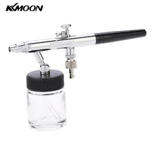 KKmoon 0.35mm Airbrush Kit Siphon Feed Dual Action Spray Gun Air Brush for Temporary Tattoo Manicure Makeup Cake Art Painting